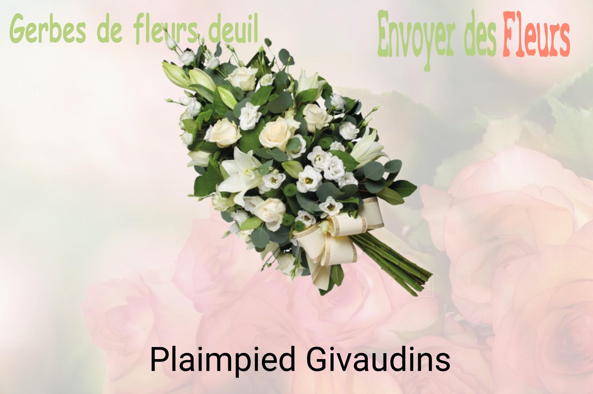 Gerbe de fleurs de deuil livrée à Plaimpied-Givaudins
